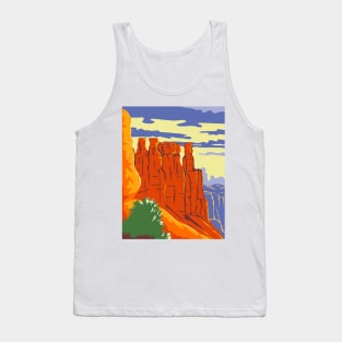 Bryce Canyon National Park in Paunsaugunt Plateau Garfield County and Kane County Utah WPA Poster Art Color Tank Top